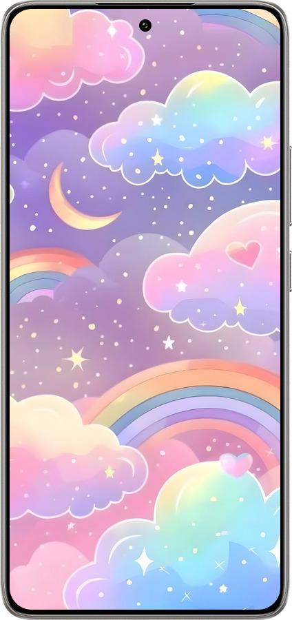 TPU чехол Облака и радуга для Xiaomi 14T 5G - 6312b-3773 изображение 