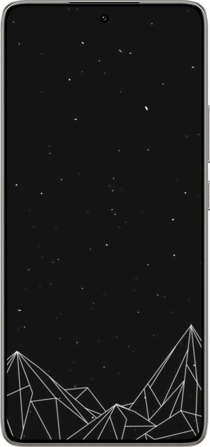 TPU чехол Черно белые абстрактные горы для Xiaomi 14T 5G - 6437b-3773 изображение 
