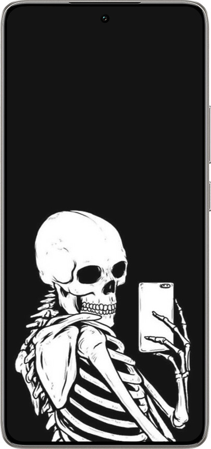 TPU чехол Скелет робить Selfie для Xiaomi 14T 5G - 6535b-3773 изображение 