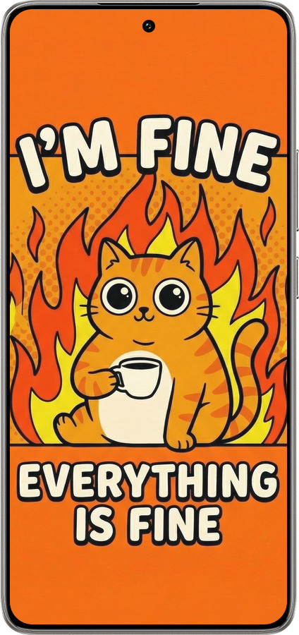 TPU чехол Funny Cat для Xiaomi 14T 5G - 6786b-3773 изображение 