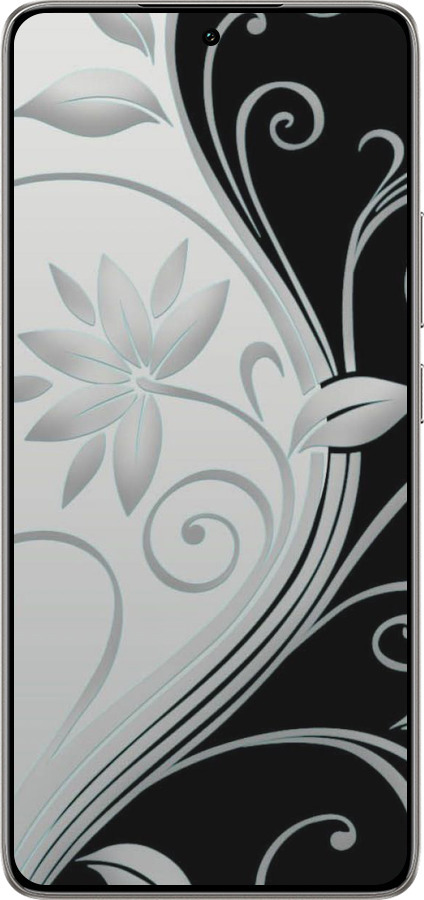 TPU чехол Цветы на чёрно-белом фоне для Xiaomi 14T 5G - 840b-3773 изображение 