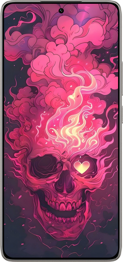 Силиконовый чехол Череп арт для Xiaomi 14T 5G - 6385u-3773 изображение 