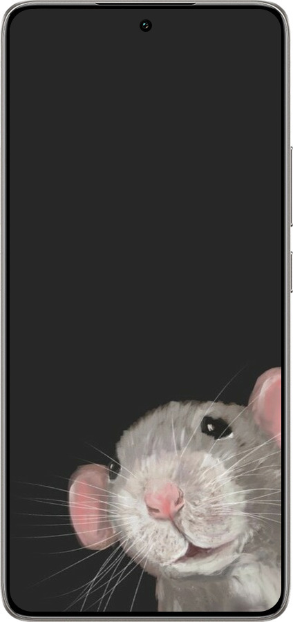Силиконовый чехол The Peeking Rat для Xiaomi 14T 5G - 6442u-3773 изображение 