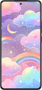 TPU чехол Облака и радуга для Xiaomi 14T Pro - 6312b-3806 изображение 