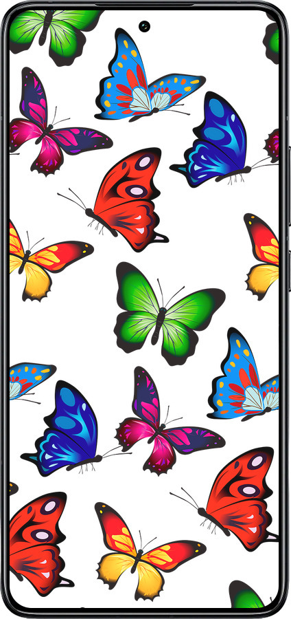 TPU чехол Красочные мотыльки для Xiaomi 14T Pro - 4761b-3806 изображение 