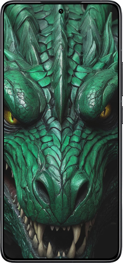 TPU чехол Зелёный дракон v2 для Xiaomi 14T Pro - 5817b-3806 изображение 