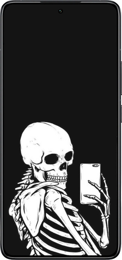 TPU чехол Скелет делает Selfie для Xiaomi 14T Pro - 6535b-3806 изображение 
