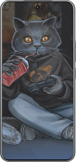 TPU чехол gamer cat для Xiaomi 15 Pro - 4140b-3879 изображение 