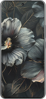 TPU чехол Черные цветы для Xiaomi 15 Pro - 6031b-3879 изображение 