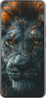 TPU чехол Пламенный лев для Xiaomi 15 Pro - 6153b-3879 изображение 