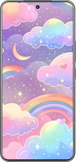 TPU чехол Облака и радуга для Xiaomi 15 Pro - 6312b-3879 изображение 