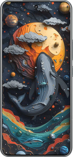 TPU чехол Кит в космосе для Xiaomi 15 Pro - 6328b-3879 изображение 