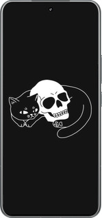 TPU чехол Із зображенням кота та черепа для Xiaomi 15 Pro - 6491b-3879 изображение 