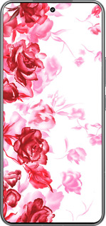 TPU чехол Нарисованные розы для Xiaomi 15 Pro - 724b-3879 изображение 