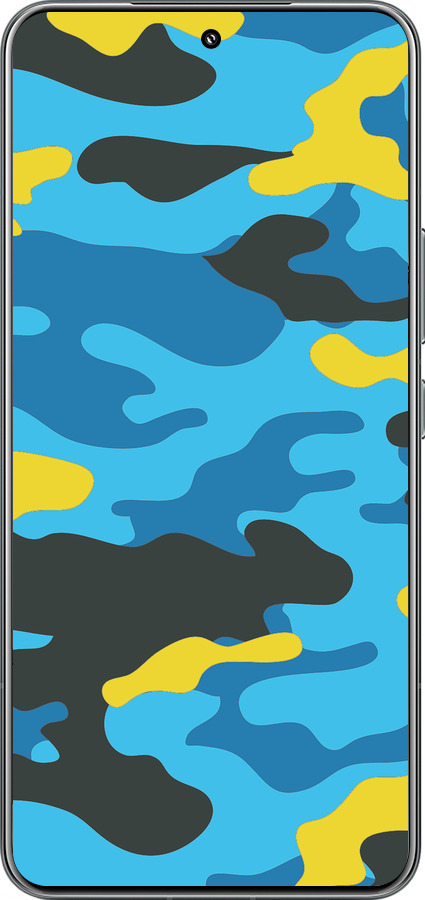 TPU чехол Жовто-блакитний камуфляж для Xiaomi 15 Pro - 1084b-3879 изображение 