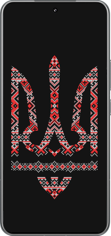 TPU чехол Герб - вышиванка на черном фоне для Xiaomi 15 Pro - 1196b-3879 изображение 