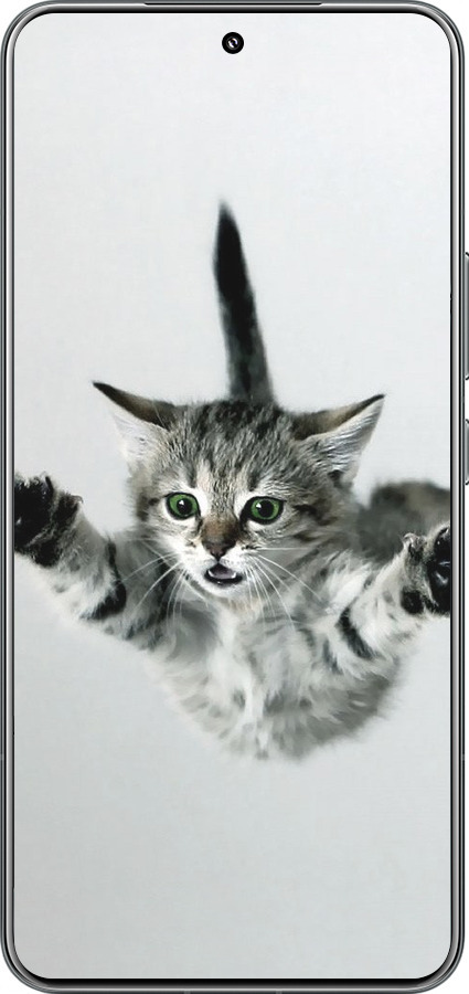 TPU чехол Летящий котёнок для Xiaomi 15 Pro - 2322b-3879 изображение 