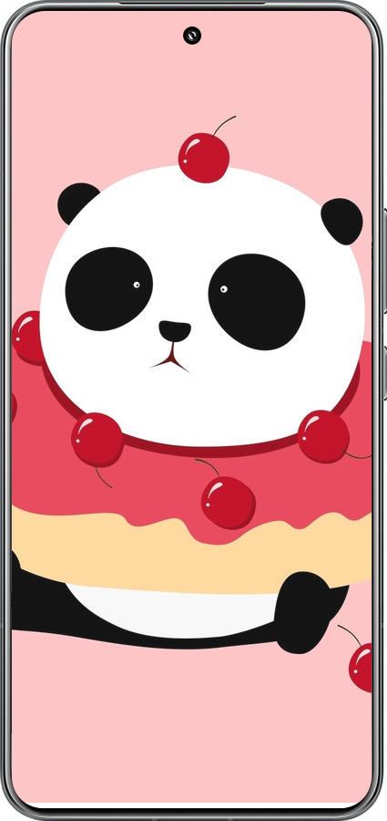 TPU чехол Панда с пончиком для Xiaomi 15 Pro - 3991b-3879 изображение 