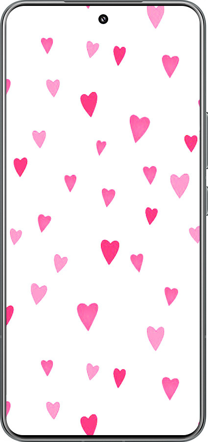 TPU чехол Сердечки 2 для Xiaomi 15 Pro - 4763b-3879 изображение 