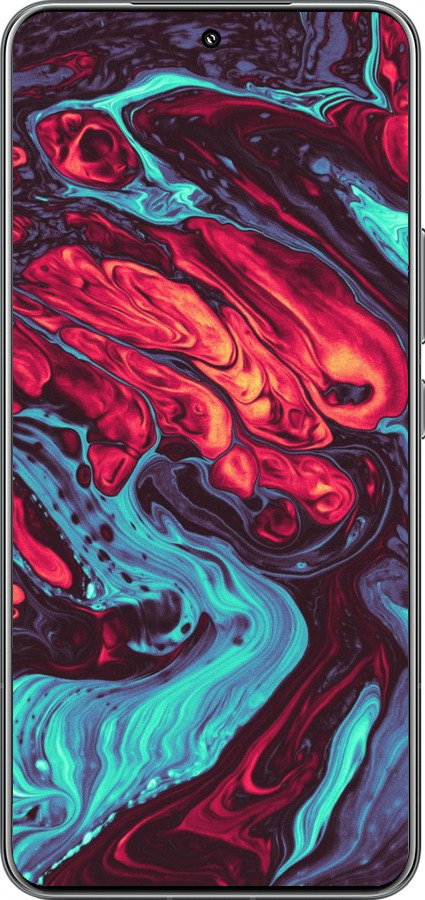 TPU чехол Синяя красная абстакция для Xiaomi 15 Pro - 5339b-3879 изображение 