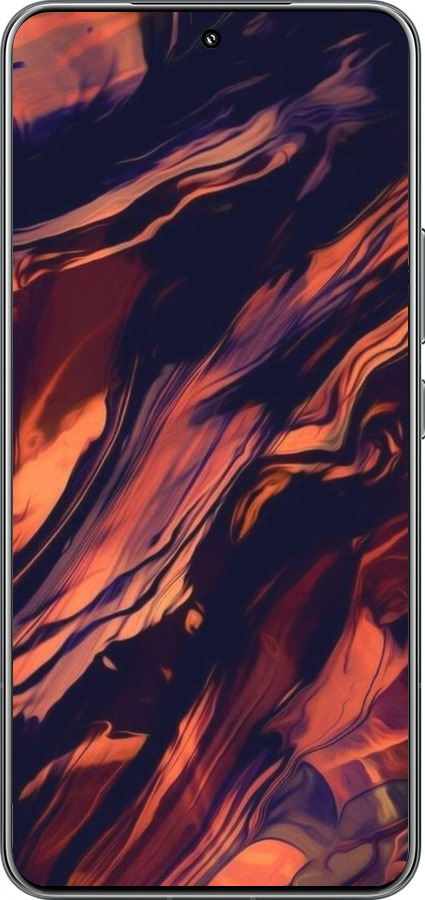 TPU чехол Черно-оранжевая абстракция для Xiaomi 15 Pro - 5340b-3879 изображение 