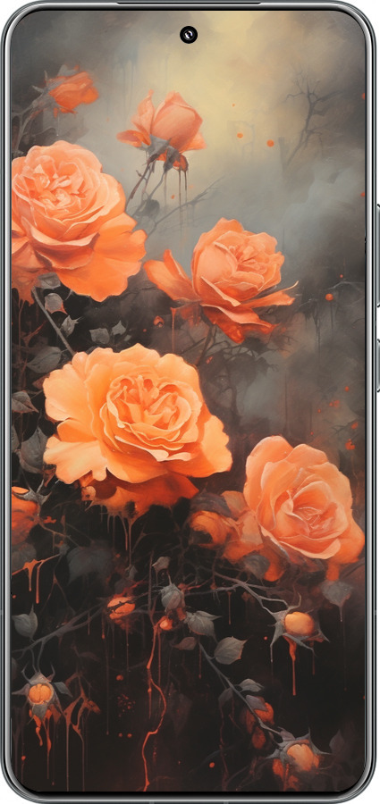 TPU чехол Оранжевые розы для Xiaomi 15 Pro - 5944b-3879 изображение 