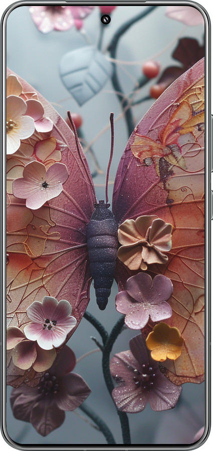 TPU чехол Fairy Butterfly для Xiaomi 15 Pro - 6048b-3879 изображение 
