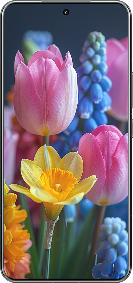 TPU чехол Весенние цветы для Xiaomi 15 Pro - 6058b-3879 изображение 