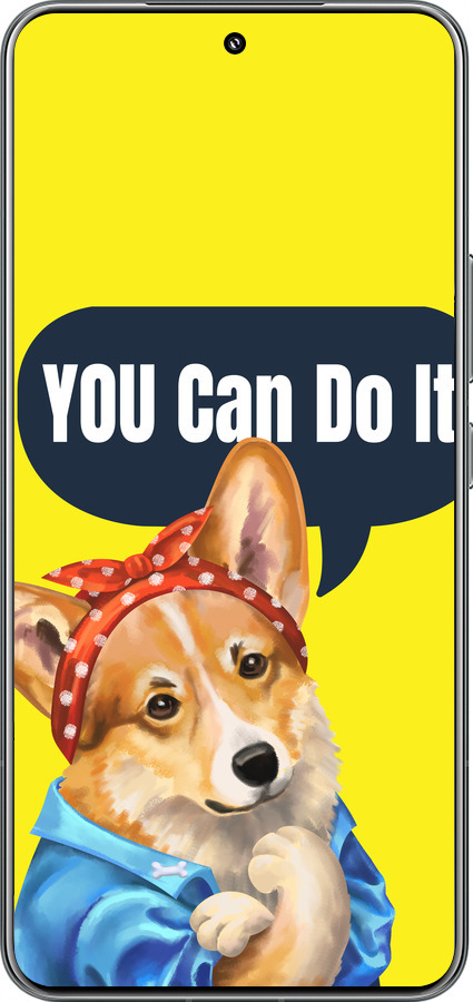 TPU чехол чехол с корги You Can Do It для Xiaomi 15 Pro - 6184b-3879 изображение 