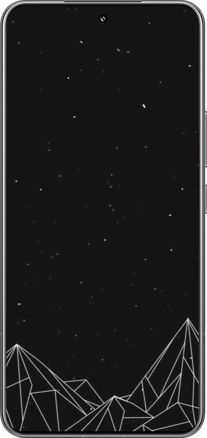 TPU чехол Черно белые абстрактные горы для Xiaomi 15 Pro - 6437b-3879 изображение 