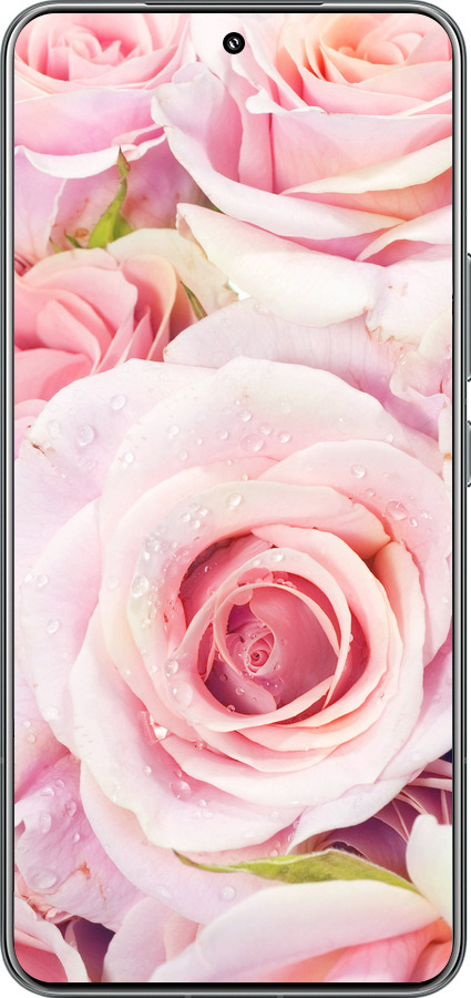 Силиконовый чехол Розы для Xiaomi 15 Pro - 525u-3879 изображение 