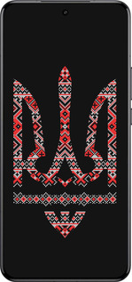Силиконовый чехол Герб - вышиванка на черном фоне для Xiaomi 15 Ultra - 1196u-3967 изображение 