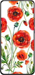 Силиконовый чехол Нарисованные маки для Xiaomi 15 Ultra - 4278u-3967 изображение 