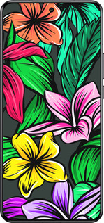 Силиконовый чехол Тропические цветы 1 для Xiaomi 15 Ultra - 4753u-3967 изображение 