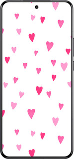 Силиконовый чехол Сердечки 2 для Xiaomi 15 Ultra - 4763u-3967 изображение 