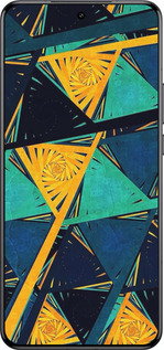 Силиконовый чехол Арт, абстракция, желтый, синий для Xiaomi 15 Ultra - 5382u-3967 изображение 