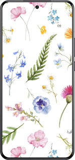Силиконовый чехол Цветочный фон v2 для Xiaomi 15 Ultra - 5472u-3967 изображение 