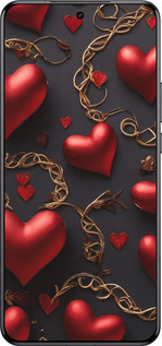 Силіконовий чехол Сердечки для Xiaomi 15 Ultra - 5831u-3967 изображение 