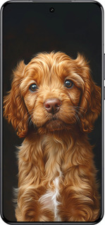 Силиконовый чехол Cocker spaniel на черном фоне для Xiaomi 15 Ultra - 6137u-3967 изображение 