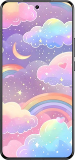 Силіконовий чехол Хмари та веселка для Xiaomi 15 Ultra - 6312u-3967 изображение 