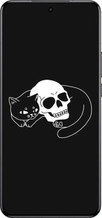 Силиконовый чехол С изображением кота и черепа для Xiaomi 15 Ultra - 6491u-3967 изображение 