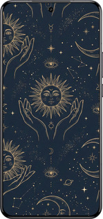 Силіконовий чехол Celestial Harmony: Sun & Moon Gold Mystic Pattern для Xiaomi 15 Ultra - 6778u-3967 изображение 