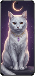 Силиконовый чехол Mystic White Cat Gothic Dark Purple Gold для Xiaomi 15 Ultra - 6805u-3967 изображение 