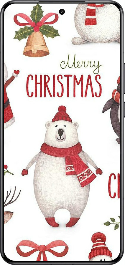 Силіконовий чехол Merry Christmas для Xiaomi 15 Ultra - 4106u-3967 изображение 