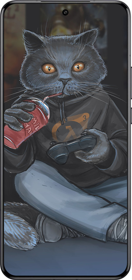 Силіконовий чехол gamer cat для Xiaomi 15 Ultra - 4140u-3967 изображение 