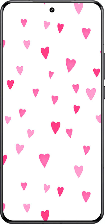 Силиконовый чехол Сердечки 2 для Xiaomi 15 Ultra - 4763u-3967 изображение 