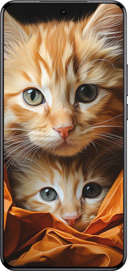 Силіконовий чехол Котики 2 для Xiaomi 15 Ultra - 5664u-3967 изображение 
