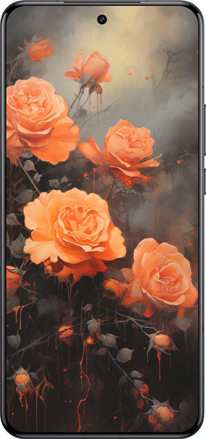 Силіконовий чехол Оранжеві троянди для Xiaomi 15 Ultra - 5944u-3967 изображение 