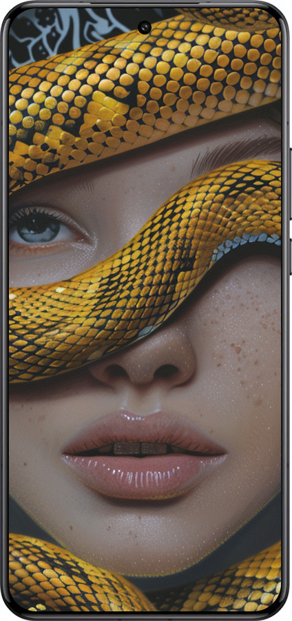 Силиконовый чехол Объятия змеи для Xiaomi 15 Ultra - 6081u-3967 изображение 