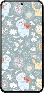 Силиконовый чехол Котята v3 для Xiaomi 15T 5G - 1223u-4100 изображение 